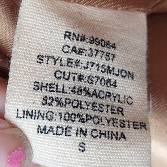 HP Billabong Vintage Faux Fur Animal Print Cheetah 3/4 Sleever Short Jacket - Picture 11 of 13